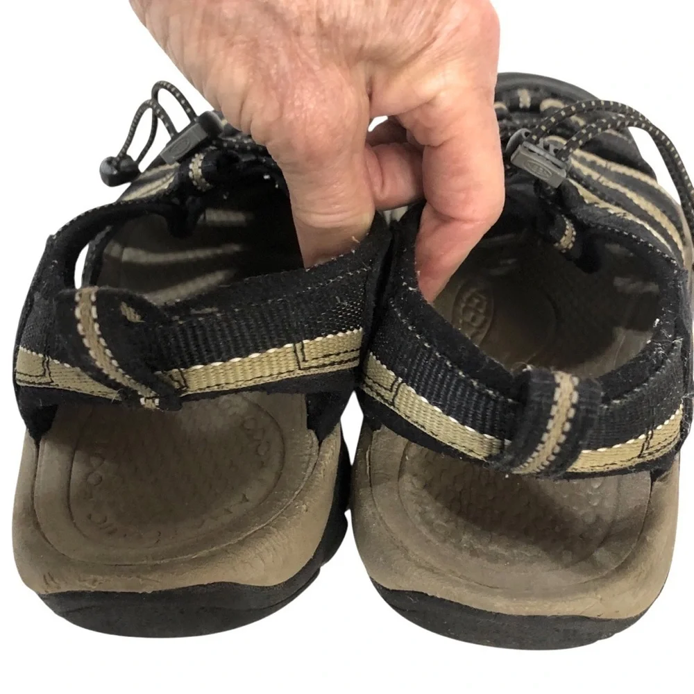 Keen Newport H2 Sport Sandals Water Shoes Black/Olive Green US 8.5 EU 41 - Picture 5 of 11